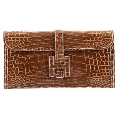 hermes jige crocodile price|Hermes clutch sizes.